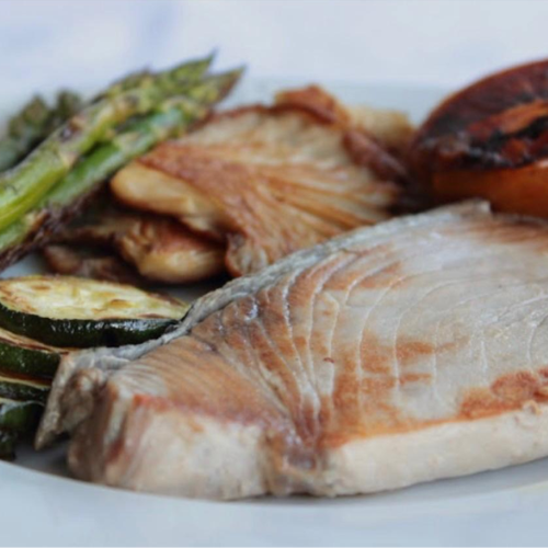 Solomillo de atún a la plancha