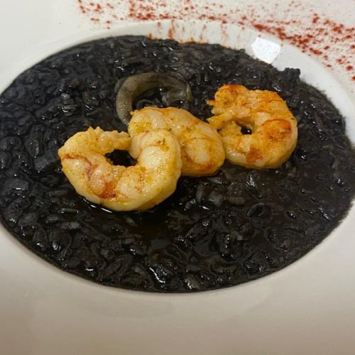 Arroz negro meloso