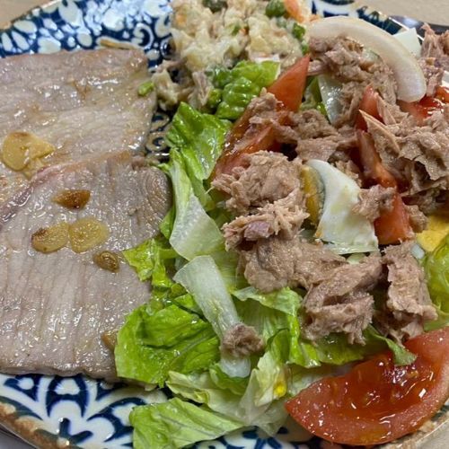 Solomillo de atún a la plancha