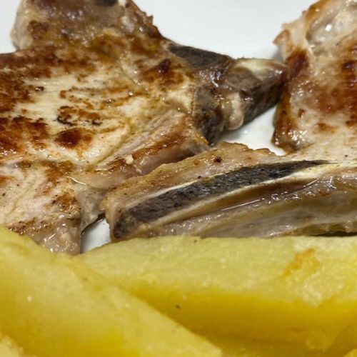 Chuleta de lomo a la plancha